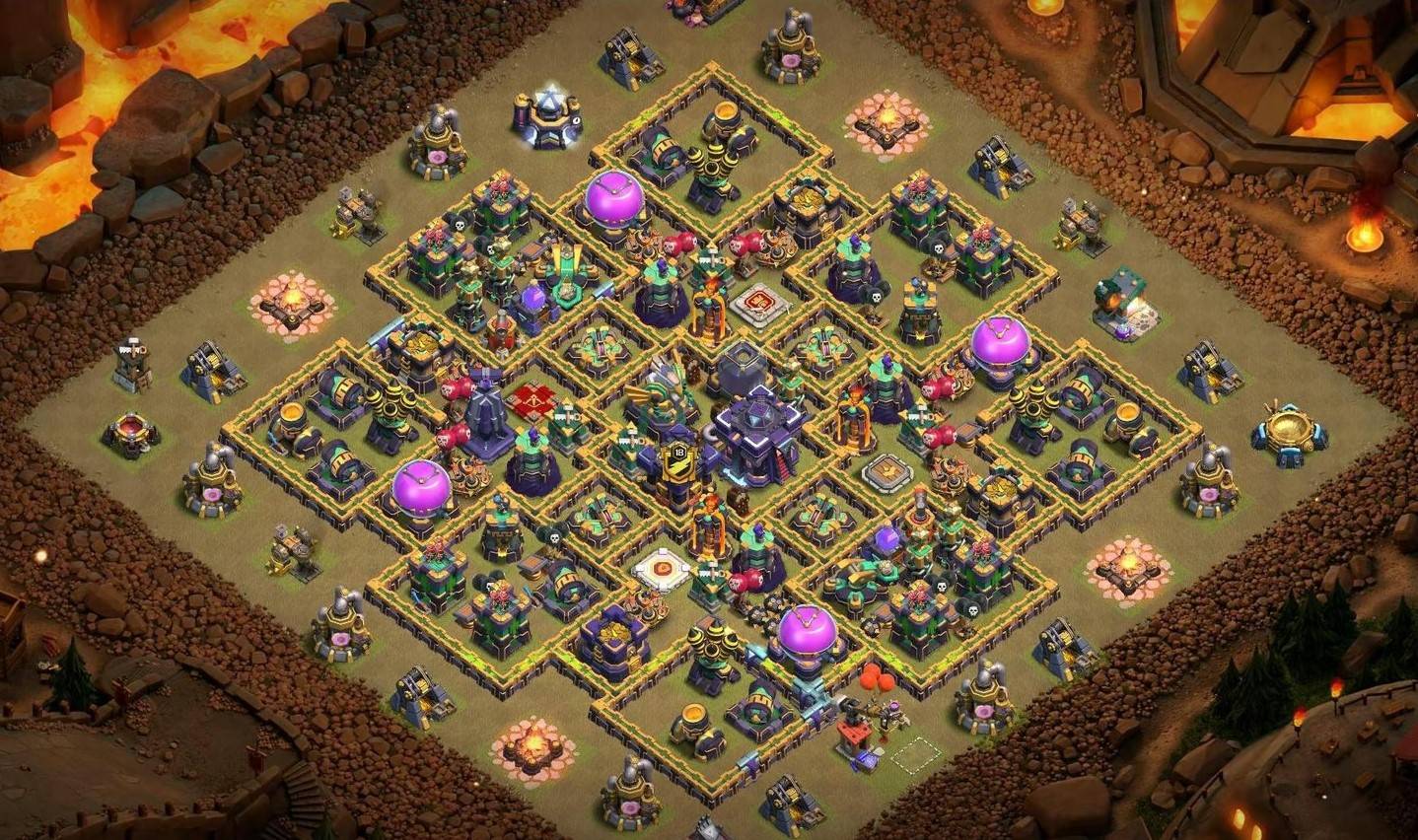 town hall 15 hybrid base links with hero pets