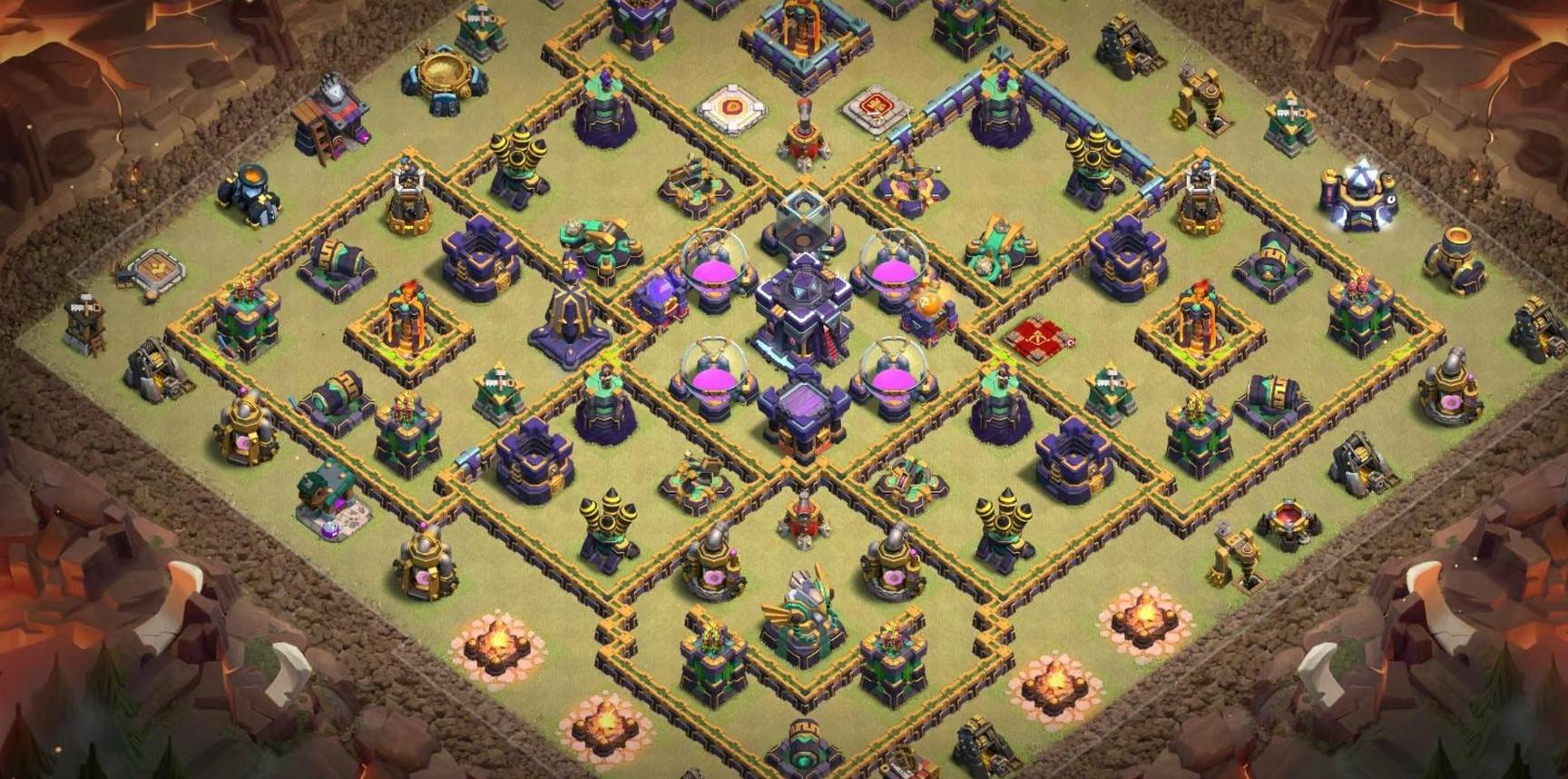 town hall 15 hybrid base with link