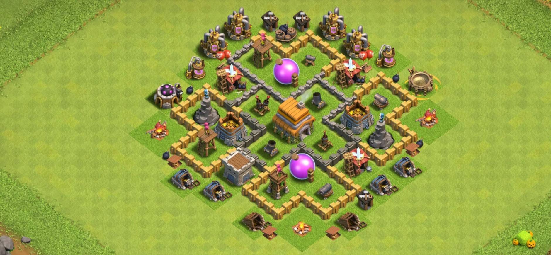 town hall 6 base clash of clans