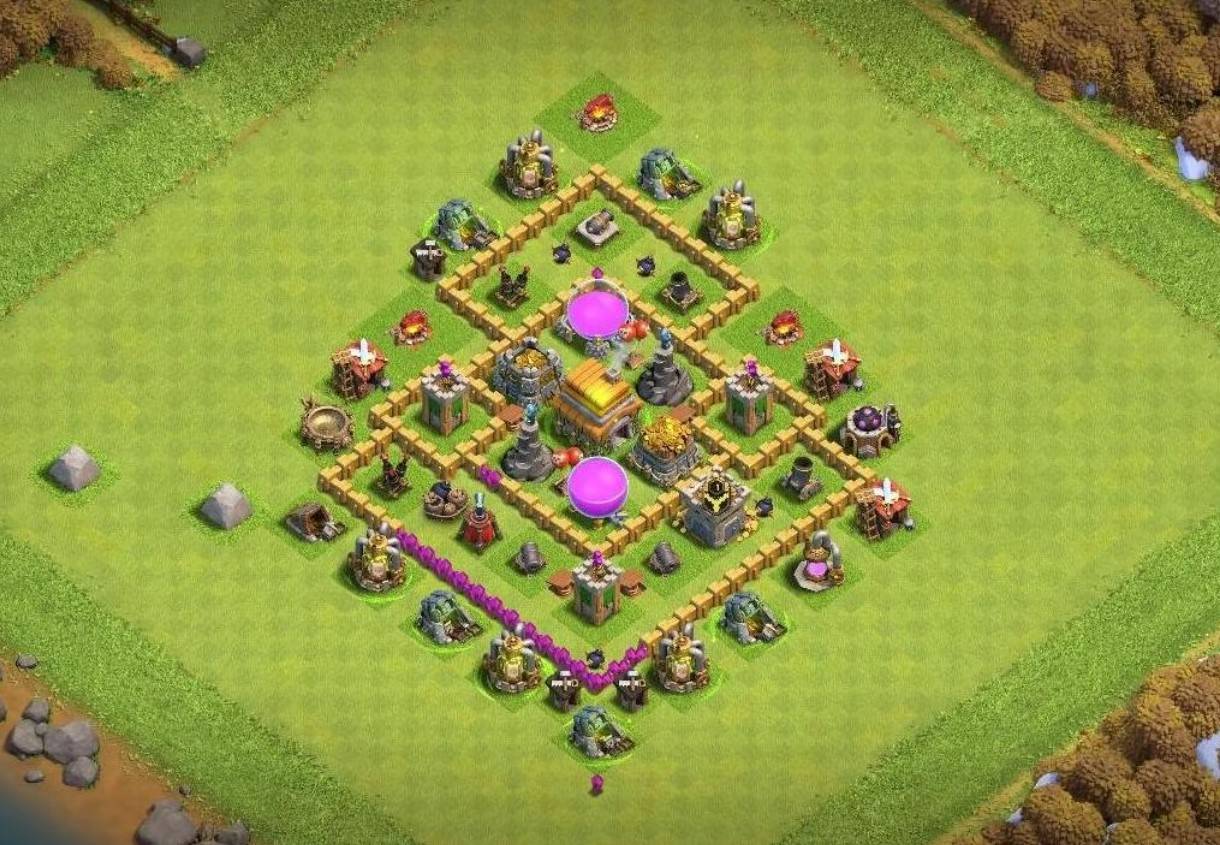 town hall 6 base link anti everything