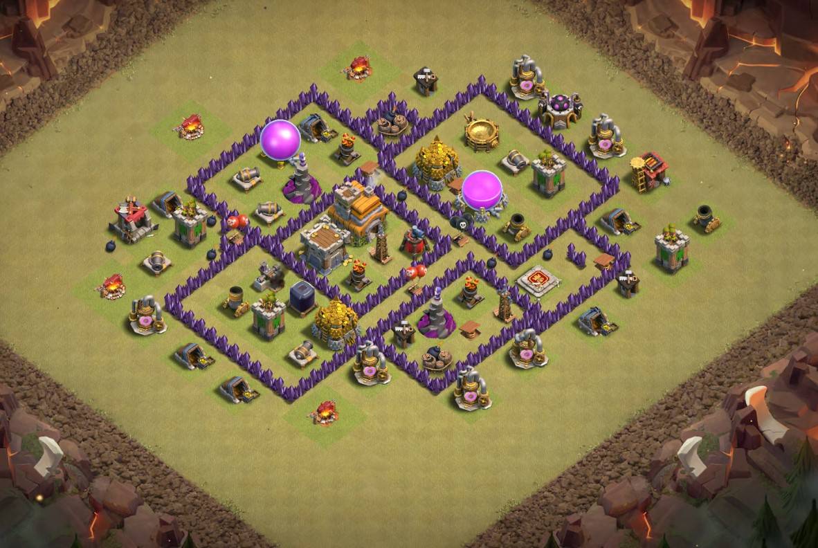 town hall 7 base layout and links