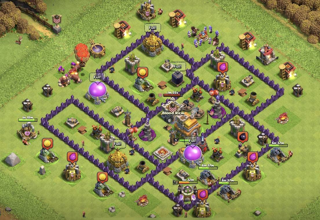 town hall 7 base link