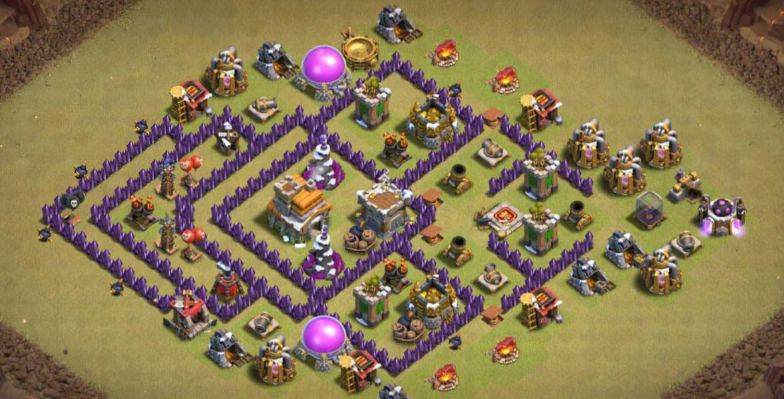 town hall 7 war layout with download link