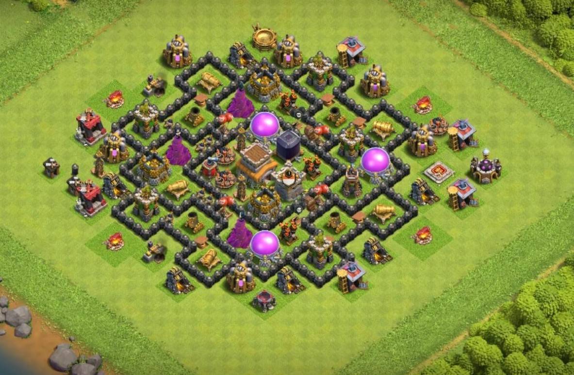 town hall 8 base anti 2 star