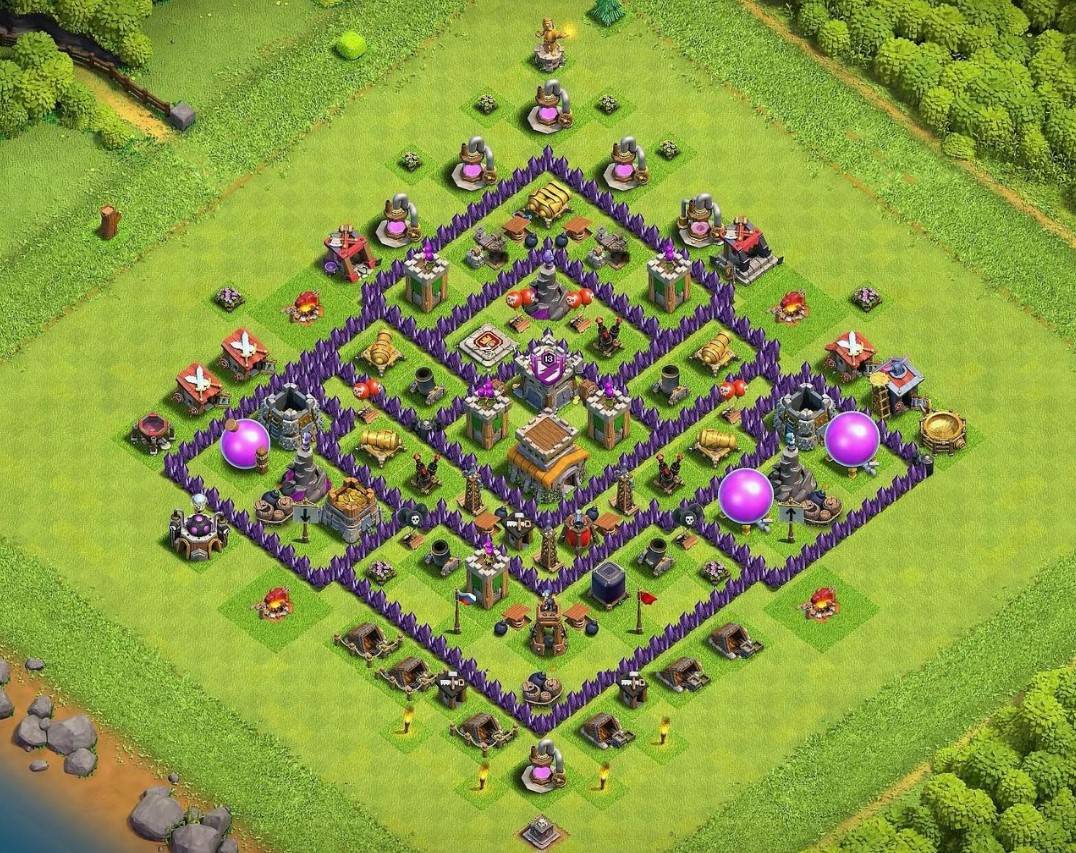 town hall 8 defense base