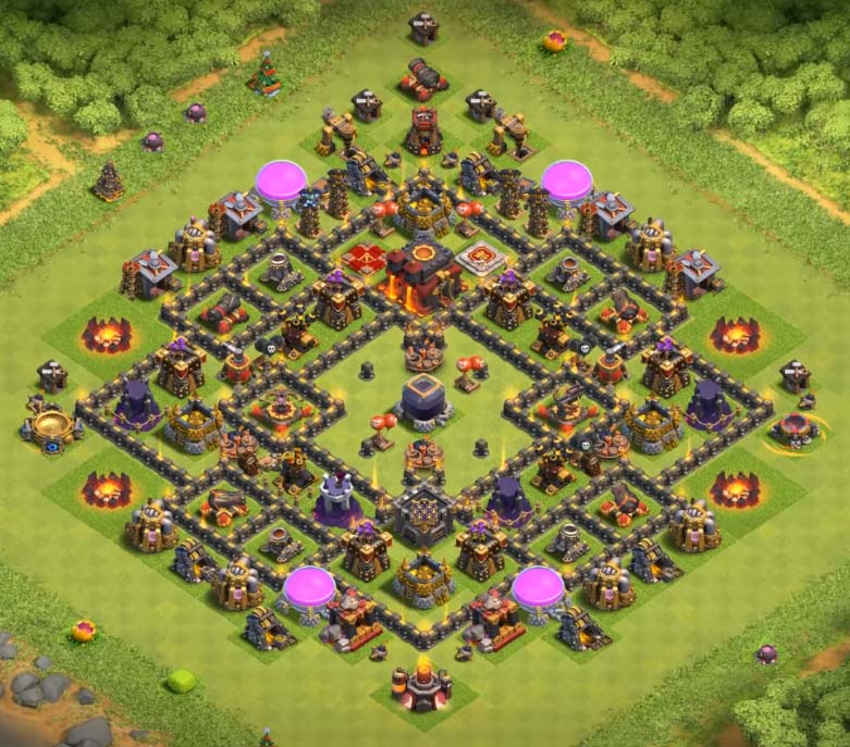 town hall 9 dark elixir farming base