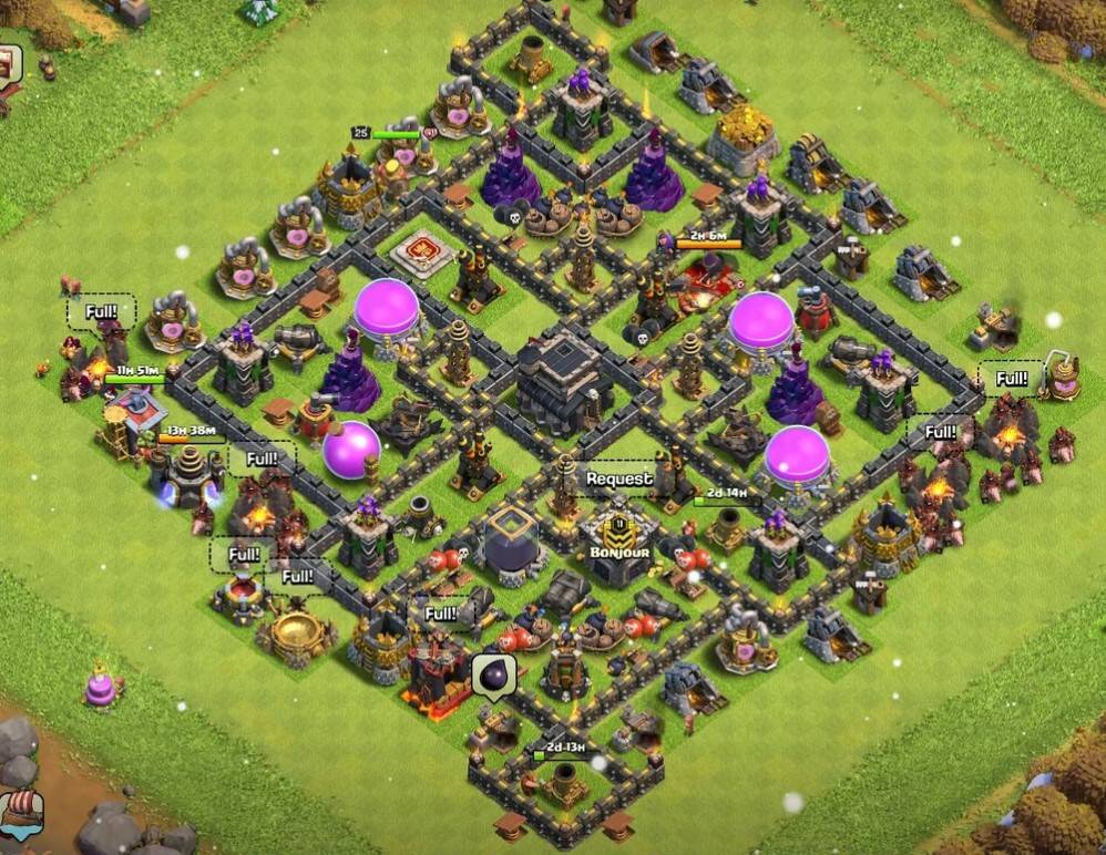 town hall 9 farming base copy link