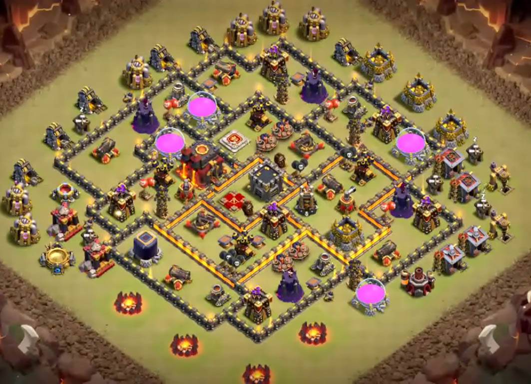 town hall 9 war layout anti valkyrie copy link