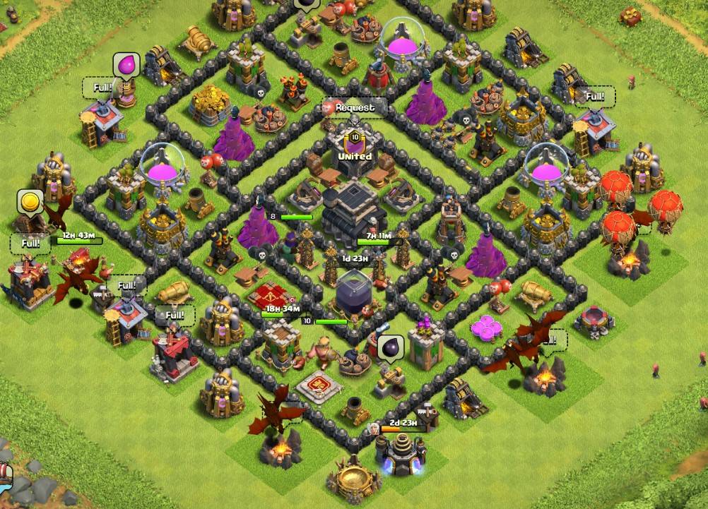 town hall 9 war layout with download link