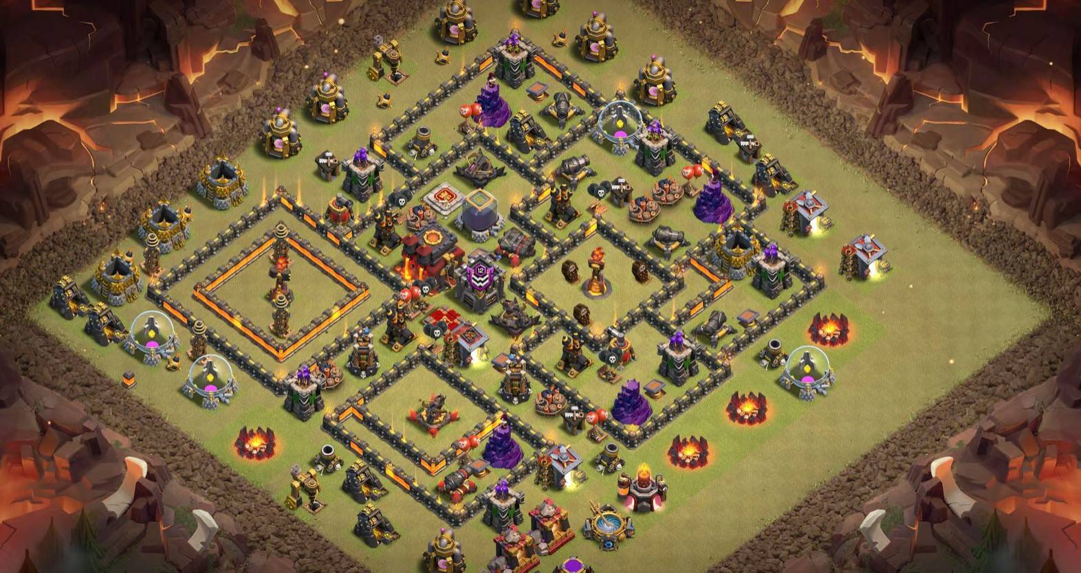unbeatable th10 war base with link