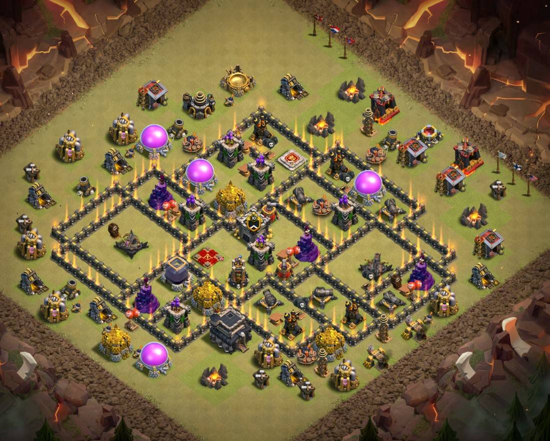 unbeatable th9 base with link